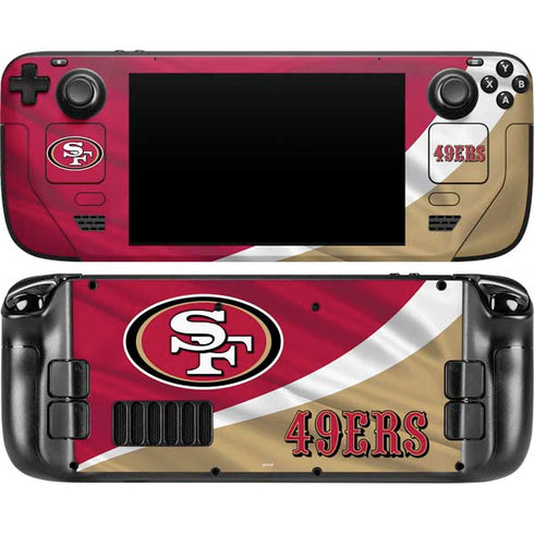 NFL San Francisco 49ers Steam Deck Handheld Gaming Computer Skin